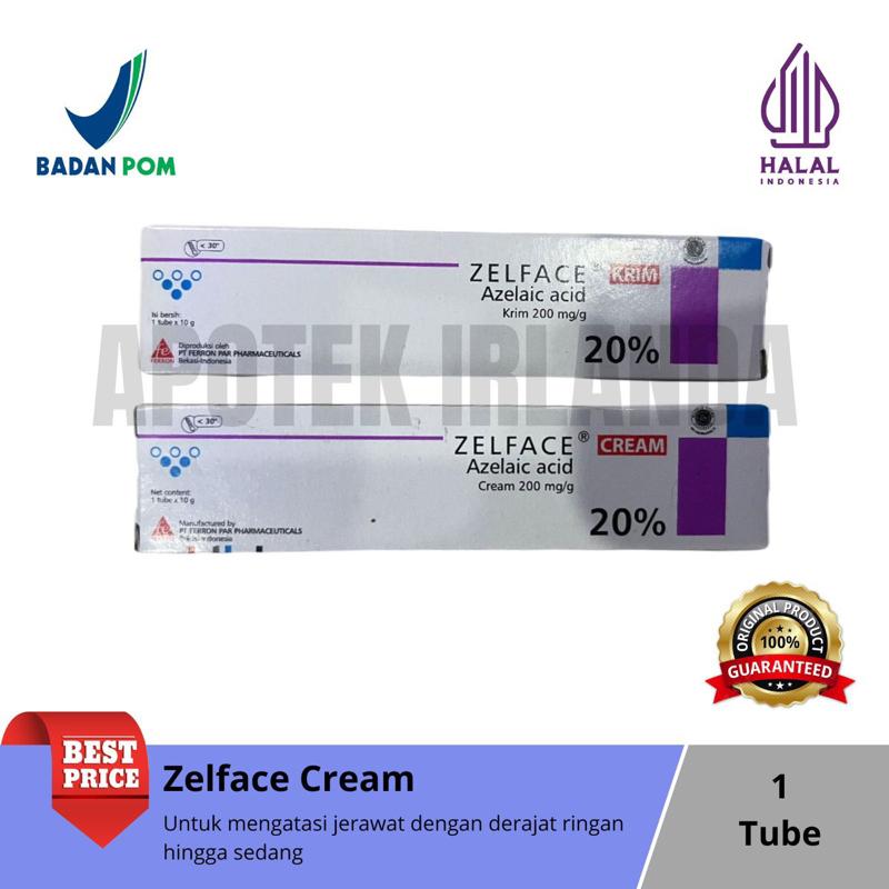ZELFACE20% cream / AZELAIC ACID KRIM ORIGINAL BPOM / zel-face anti acne ...