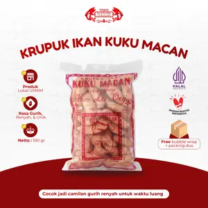 Dua Putra Tanjung Hoo Lie Oeij Krupuk Ikan Kuku Macan 100gr Cemilan Kerupuk Gurih Renyah