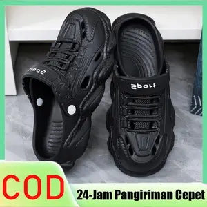 Karet Sandal Pria Sandal Clogs Terbaru Sandal Pria Wanita Perempuan Sandal Pria Laki Laki Sandal Pria Sandal Slop Pria Anti Slip Model Terbaru Sandal Pria Casual Sendal Rumahan Bahan Jelly