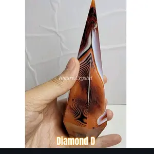 SARDONYX Diamond Tower Natural Crystal Home Decoration Batu Alam Kristal Hiasan Dekorasi Rumah