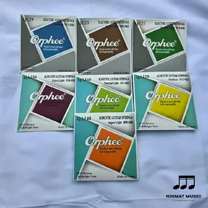 Senar gitar ORIGINAL Orphee Akustik stell string , Klasik Nylon, dan Electrik String tipe QA , QE, & QC
