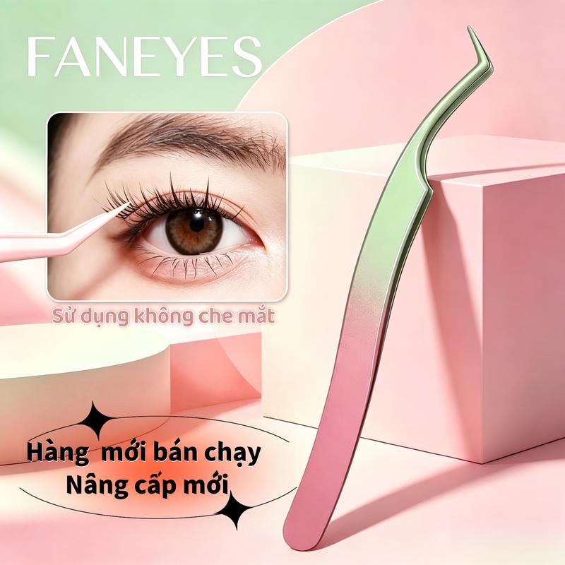 【Nhíp nâng cấp mới chống dính keo】Công nghệ mới lớp phủ không dính keo khớp kín chính xác an toàn chất liệu thép không gỉ bền chắc nhíp chuyên dùng cho mi giả