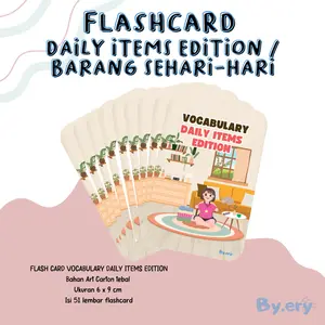 FLASHCARD VOCABULARY DAILY ITEMS EDITION | BARANG SEHARI-HARI | BY.ERYY