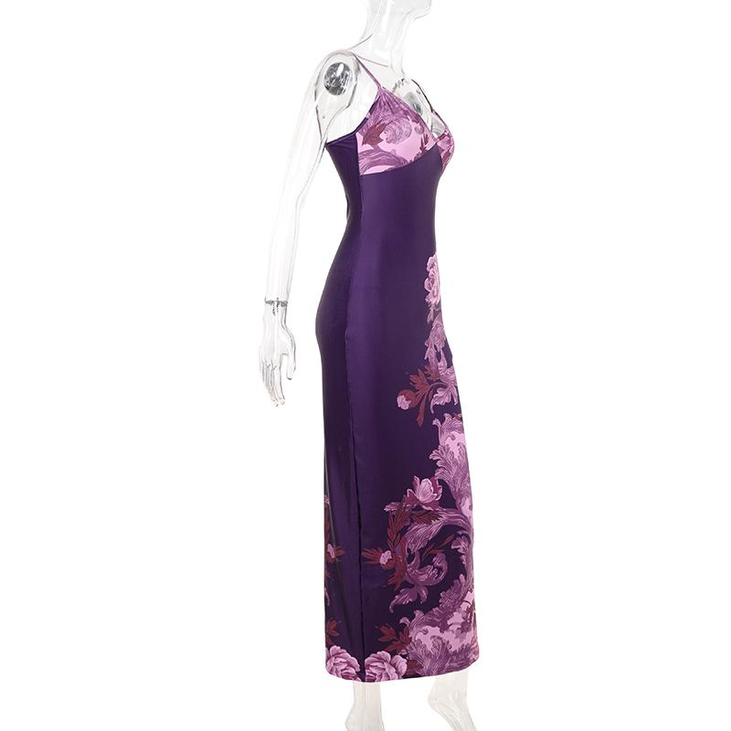 Product Introduction of Đầm Hoa Thường Ngày Dáng Ôm, Dây Đeo Spaghetti Thanh Lịch, Phong Cách Bodycon, Thích Hợp Cho Bữa Tiệc Ngày Lễ, JY23159TGO 26