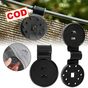 Jepit Tenda Terpal Camping Klip Penjepit Jaring Tanaman 20 PCS Heavy-Duty Round Lock Square Hole