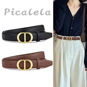 Picalela Ikat Pinggang Wanita Casual Bahan Pu Belt {v78}
