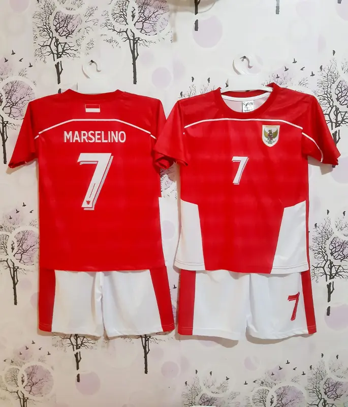 JERSEY ORATMANGEON | SETELAN BOLA TIMNAS ANAK LAKKI LAKI | COD BAJU MARSELINO NOMOR 7 4
