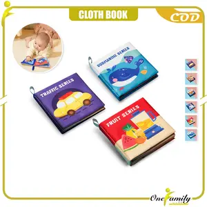 [COD] OFM M349 Mainan Edukasi Anak Bayi Bahasa Inggris Pillow Book Fruit Series