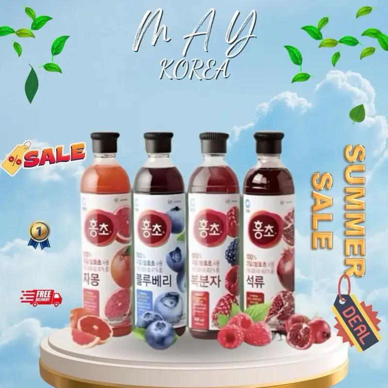 ( 900ml ) Nước Uống Giấm Hoa Quả Daesang Hongcho Hàn Quốc