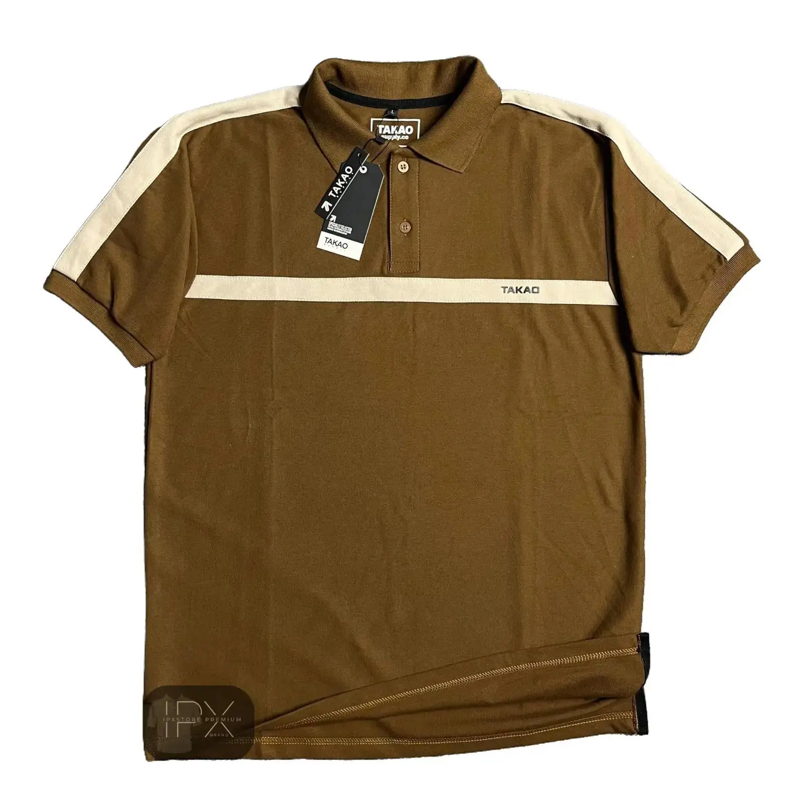 [BIG SALE] T-SHIRT  KRAH DISTRO KOMBINASI TAKAO MOTIF LIIST GARIS BRAND LOKAL BANDUNG STYLE PREMIUM PRIA WANITA VINTAGE X SKENA KATUN PIQUE DIAMOND FULL TEG & LEBEL Baju Kerah Pendek Santai Hitam ke polo Stripe