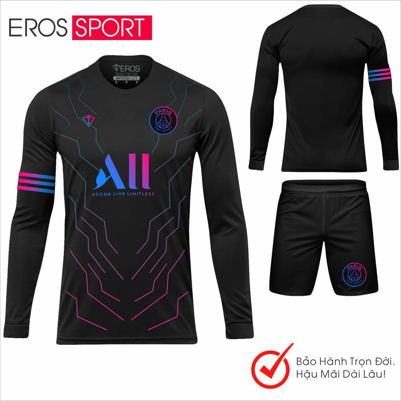 (A) TOP QUẦN ÁO BÓNG ĐÁ TAY DÀI, đồ bóng đá thể thao nam, vải thun co giãn thoáng mát Full Size M L XL XXL Bảo hành 1 năm từ Eros Sport