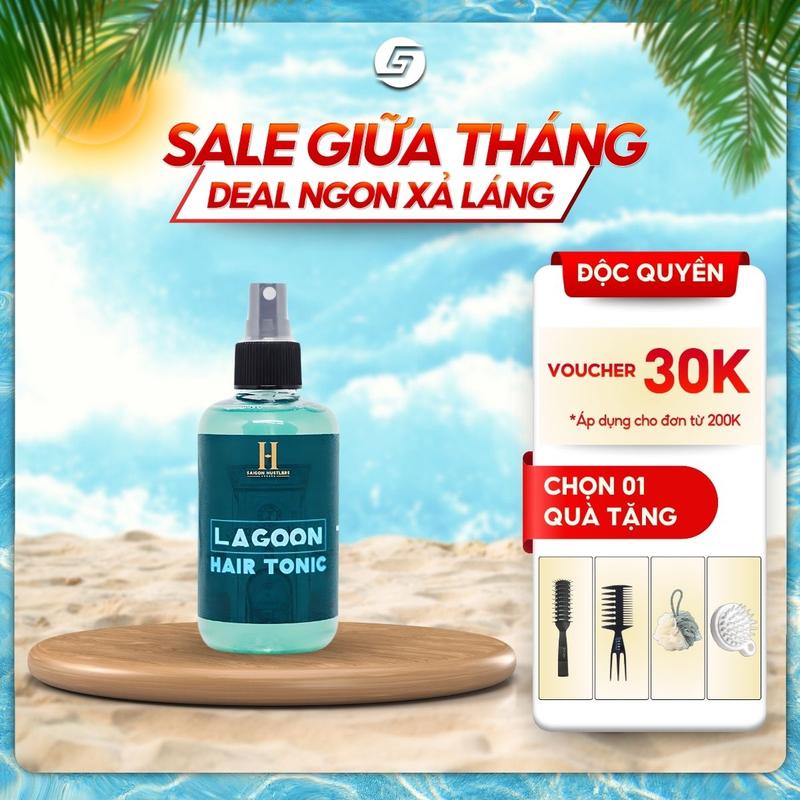 Xịt tạo phồng Pre-styling Lagoon Hair Tonic 200ml - Hỗ trợ tạo phồng và tạo kiểu tóc,thấm hút mồ hôi và dầu thừa - Tặng lược bán nguyệt Chaoba