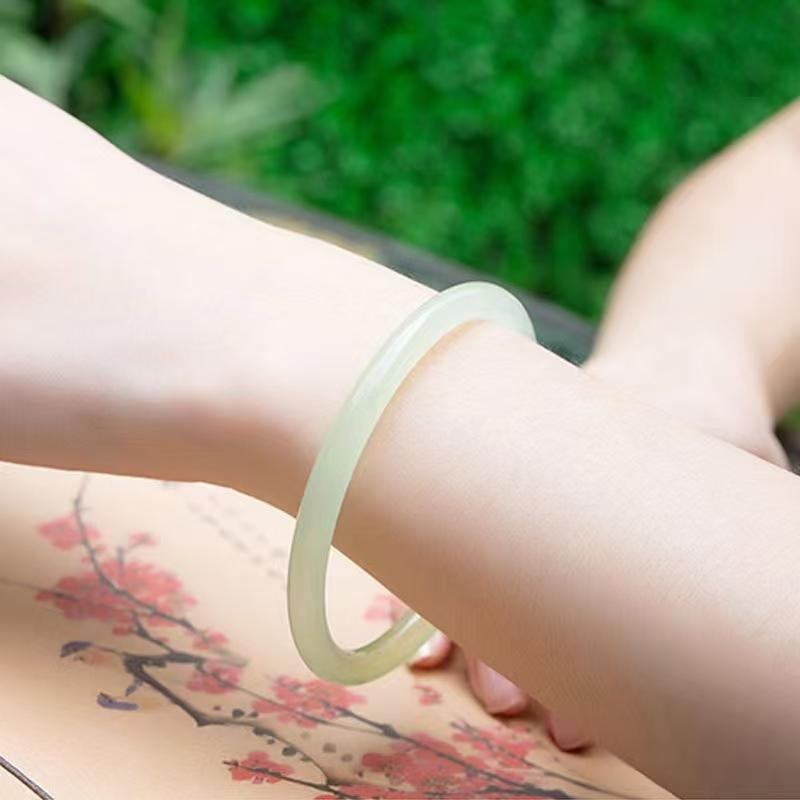 Product Introduction of Vòng Tay Ngọc Bích Giả, Men Màu, Vòng Tay Cô Gái, Phong Cách Cổ Trang, Phụ Kiện May Mắn 22
