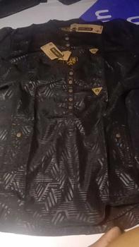 Product Review of Baju Koko Kurta Pria Motif Embos Terbaru Original Anwa Terlaris Atasan Dewasa Hitam Cream Kuning Maroon Navy Muslim Nyaman Putih Lembut  Variasi Panjang Pendek Tebal Katun Kombinasi Kerah Oblong from M** R**a 0