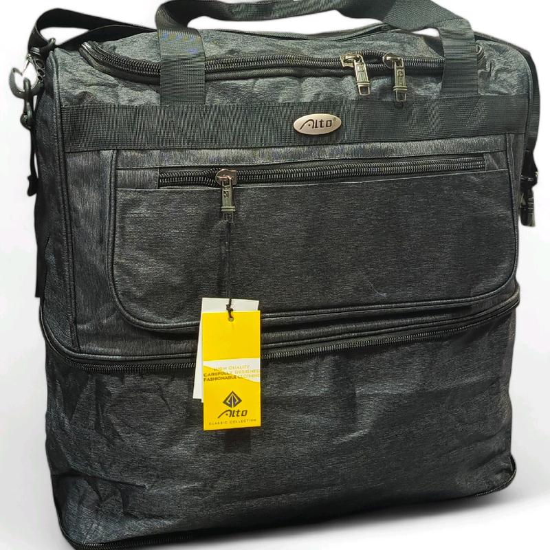 Tas Pakaian Besar / Tas Lipat & Besar Alto / Tas Pakaian Motif Kotak 2 Tingkat / Tas Jinjing / Tas Mudik Besar Umroh Haji Travel Pria 4