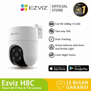 Ezviz H8c Outdoor CCTV Pan & Tilt Wifi IP Camera Auto Tracking 1080p