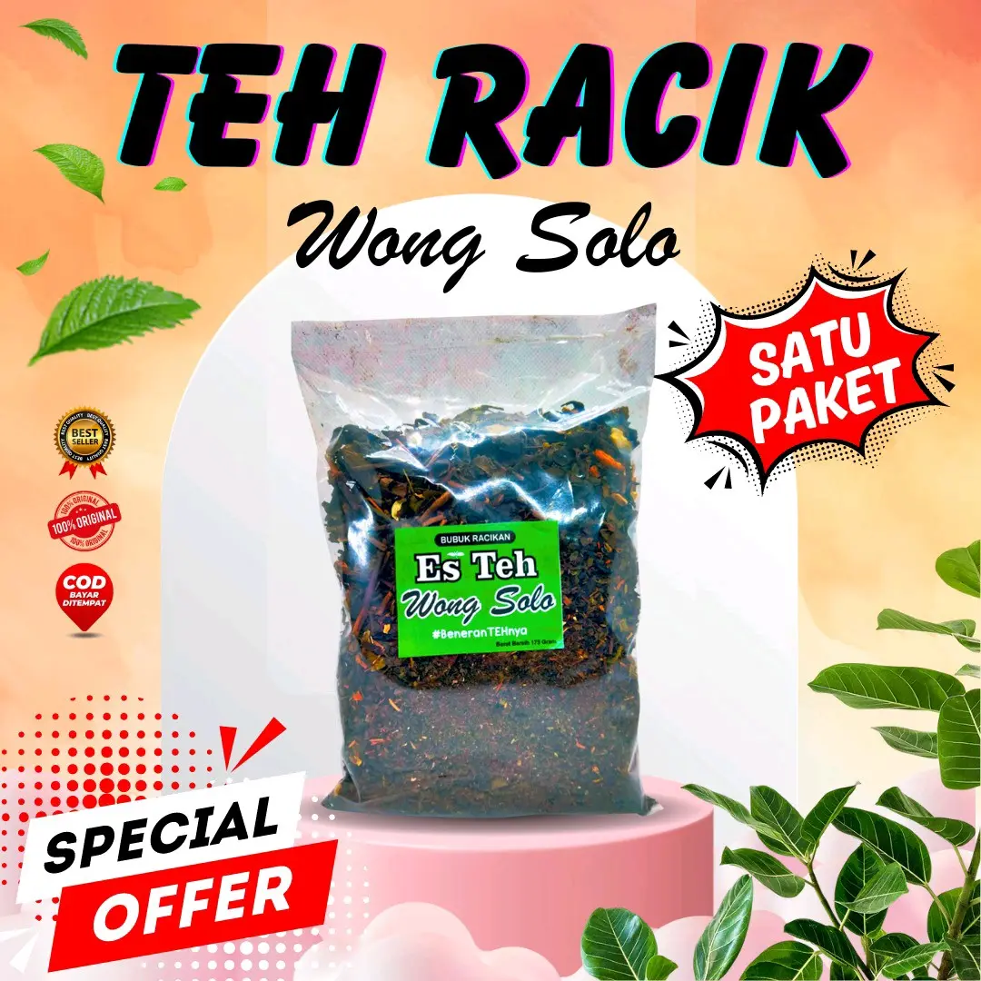Teh Racikan Solo Ginastel Berat 160 gram