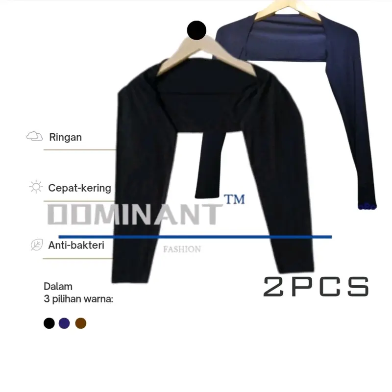 PAKET 2 Pcs Manset Sambung Bolero/Balero Fashion Muslim Handshock Wanita Dewasa Standart 35-55Kg Jumbo 56-85Kg Basic Rayon Panjang Handsock deker tangan 0