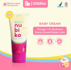 Nubiko Baby Cream 50 gr dengan Bisabolol Sunflower Oil Aloevera Cream Anak Bebas Bekas Luka