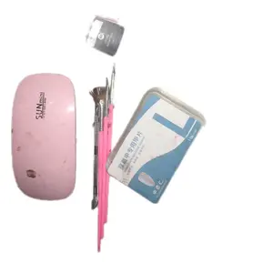 Paket Nail Art Murce Kuku Palsu dengan Banyak Hadiah - Hitam, Maskara, Kuping, Kutek, Foot, Lipstick, Cat, Alis