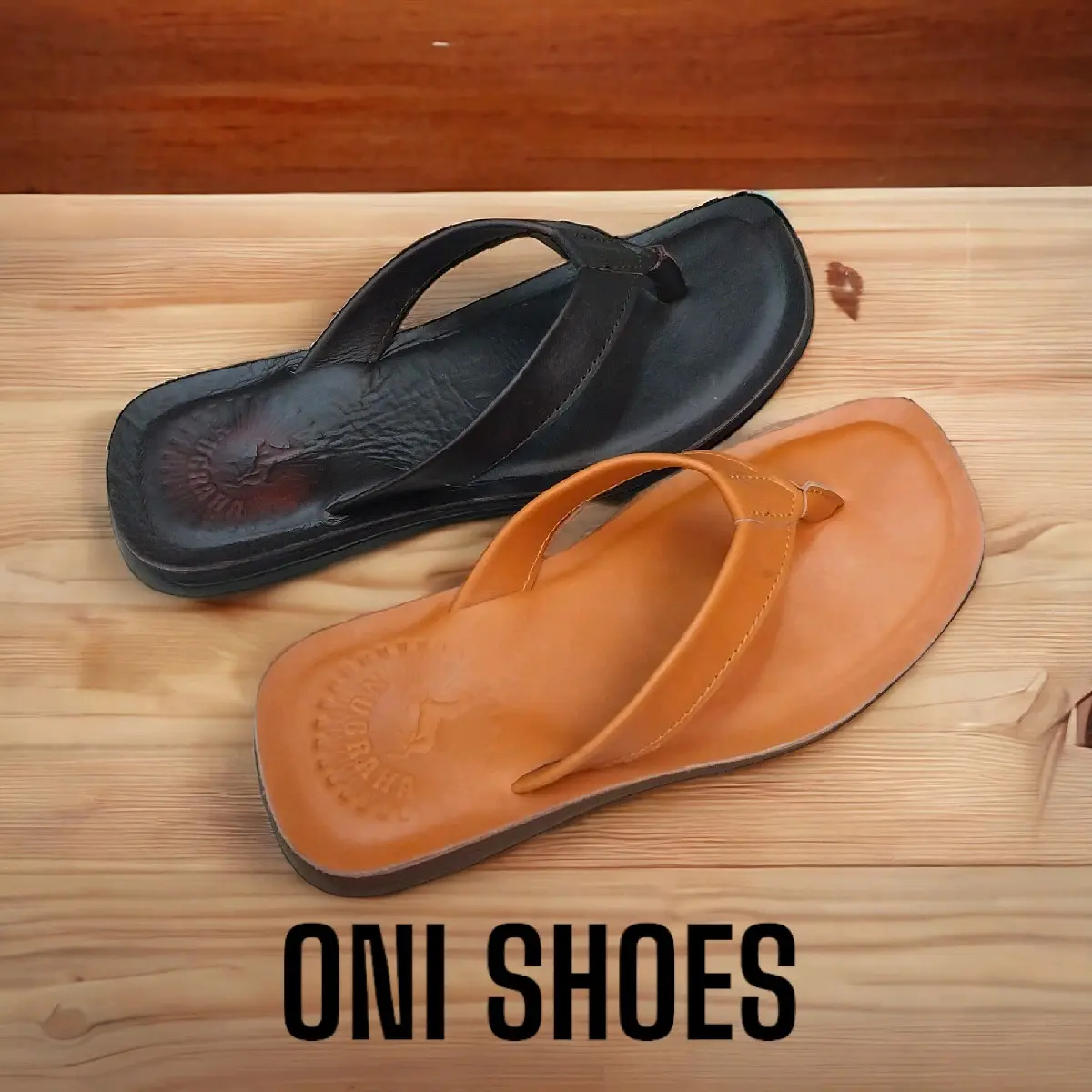 Sandal santai kulit sapi asli super sol karet jepit