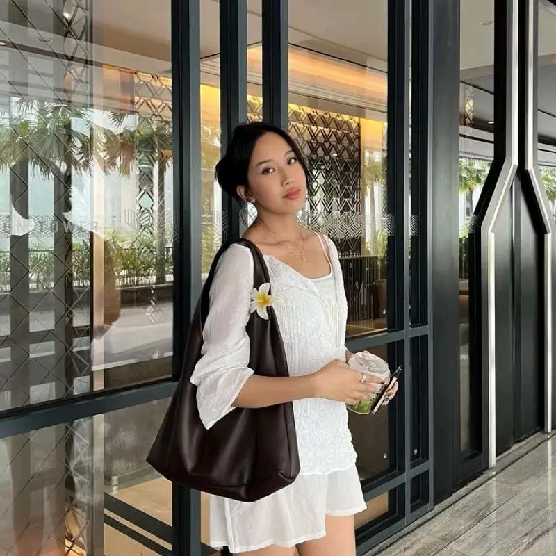 Tote bag bahu milamimo sepek lebar coco kuliah &ngantor /hangout 7