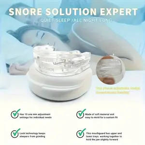 Anti-Snoring Mouth Guard, Adjustable Mouthpiece - Night Time Teeth Mouthguard & Sleeping Bite Guard for Bruxism and Stop Snoring