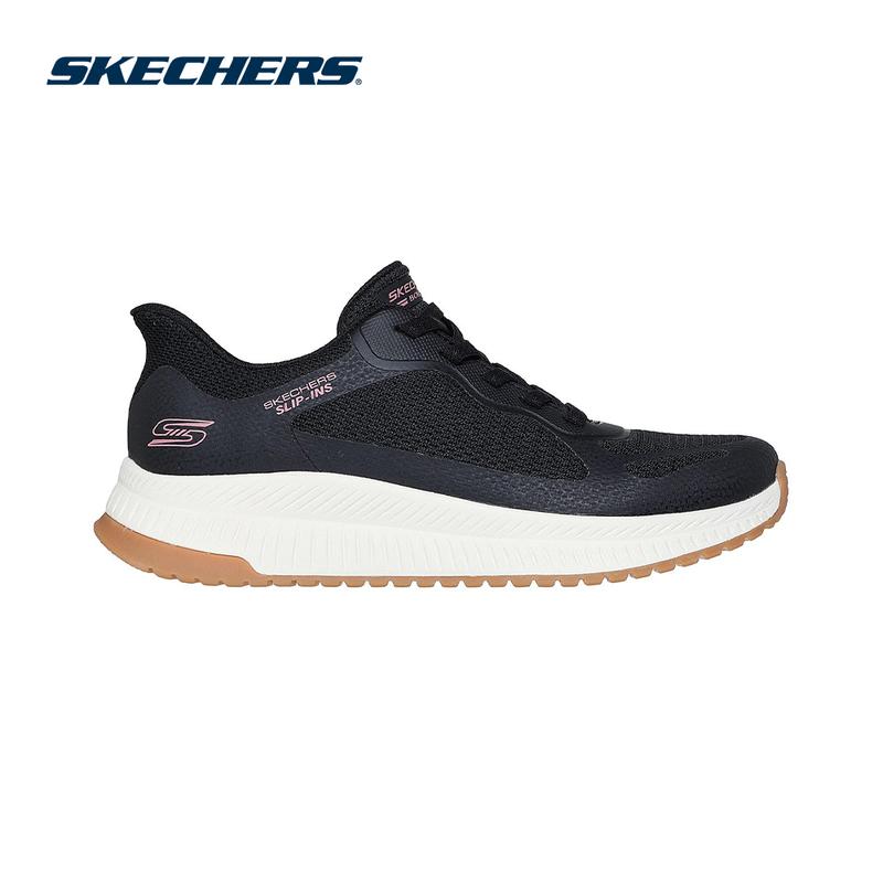Giày Thể Thao Nữ Skechers Slip-ins BOBS Squad 4 Staple Look Thường Ngày - 117624-BLK Memory Foam
