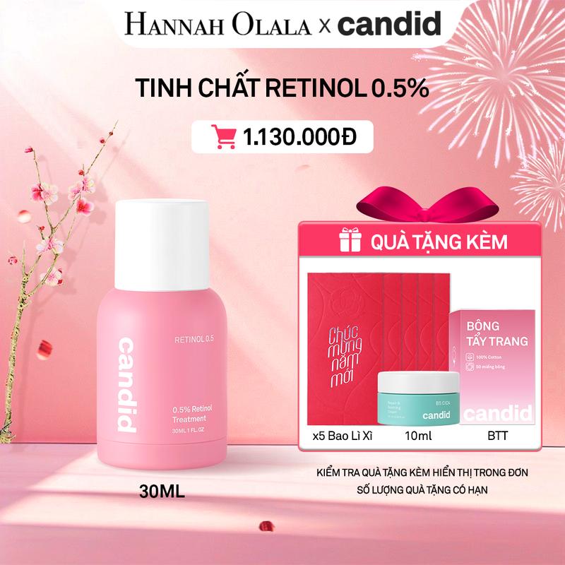  CANDID x HO TEAM - TINH CHẤT RETINOL CANDID 0.5%  TREATMENT 30ML 