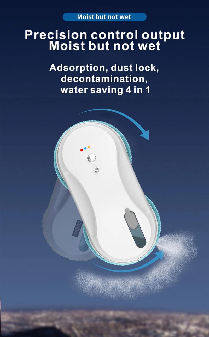 Product Introduction of Window Cleaner Robot Vacuum Cleaner W-R3S 5600pa High  suction power，With Manual & Automatic water spray ，With APP & remote control Window cleaning Robot Home Appliances mesin basuh coway Mesin 11