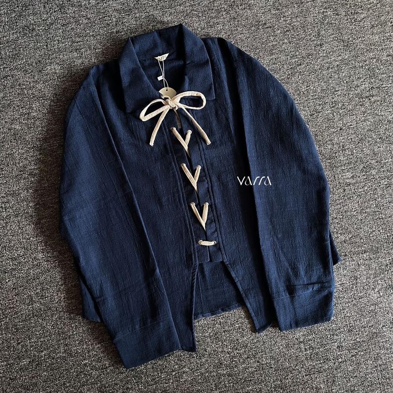 RIBBON SHIRT KEMEJA TALI KEMEJA WANITA BAHAN KATUN 5