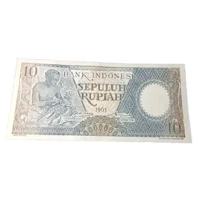 koleksi uang kuno 10rp Seri  Pekerja Th 1963 kondisi Bagus ( 1 lembar )