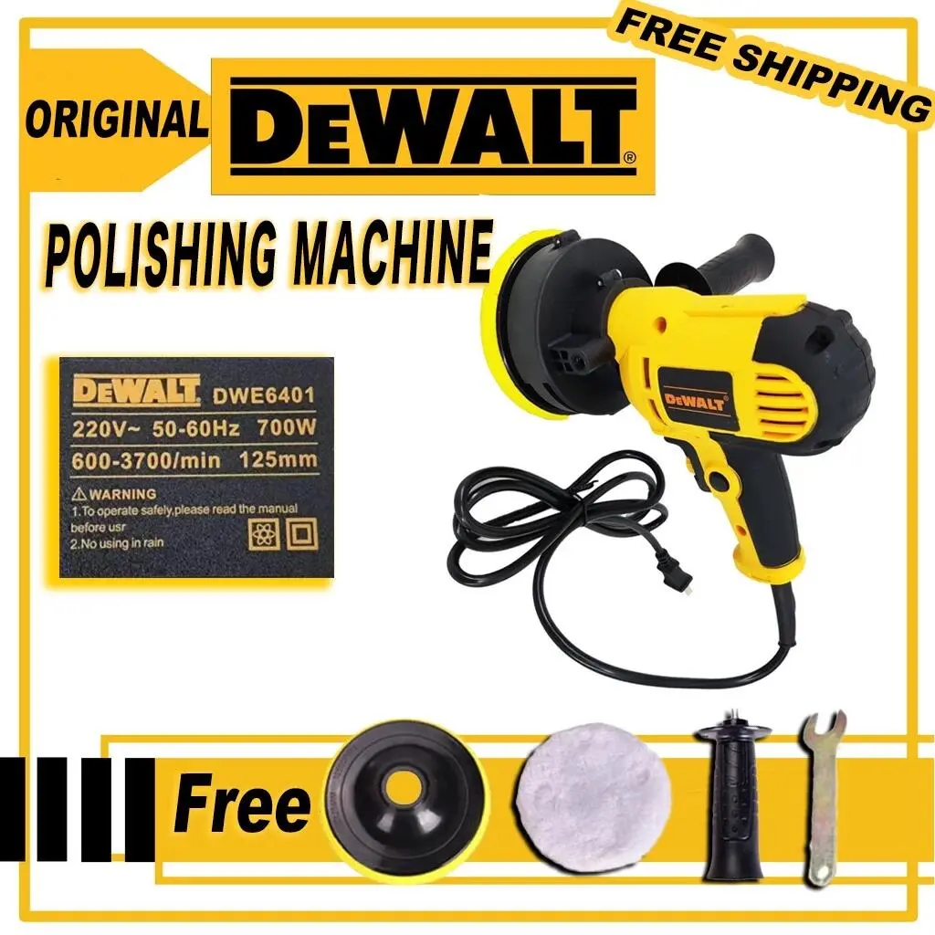 DeWALT 800W Electric Car Machine Polishing and Buffing Waxing Waxer/Polisher Adjustable speed