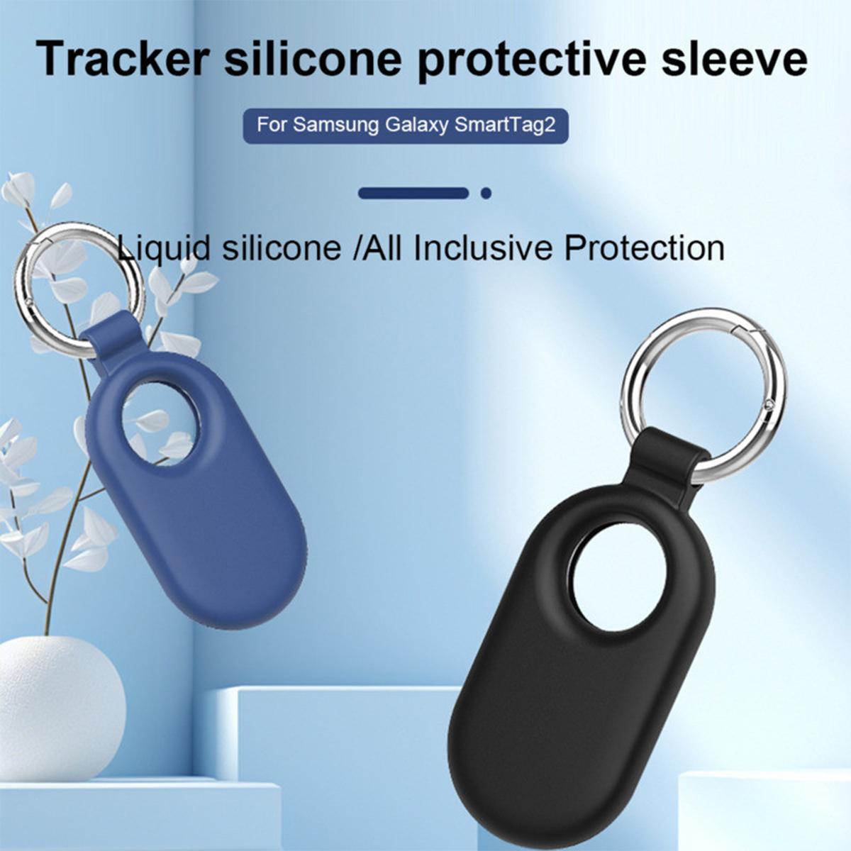 Cover Smart Tag 2 Case Silikon Casing Smart Tag Galaxy Smart Tag 2 | Anti-theft Protective Case Smart Tag 2 Case Holder Silicone Protective Sleeve Smart Tag 2 Cover with Keyring