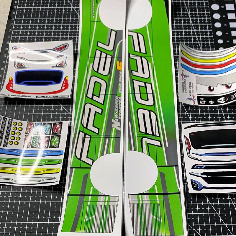 sticker livery maudi lengkap dengan headlamp jb 3 dan jb 5/ sticker miniatur bus basuri livery maudi lengkap Paper Stationery Car 4