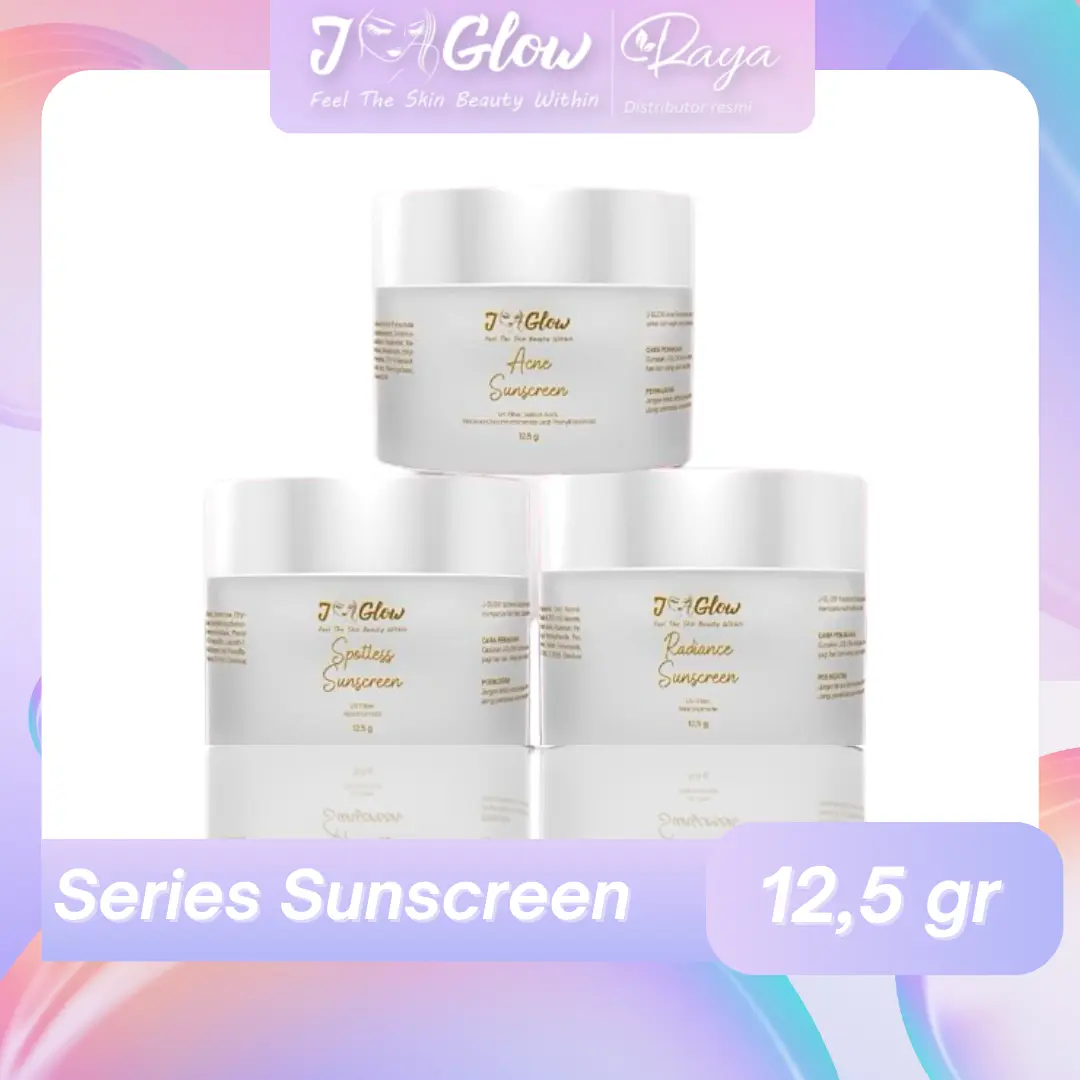 Jglow Sunscreen & Night Cream Perawatan Pencerah Kulit Wajah