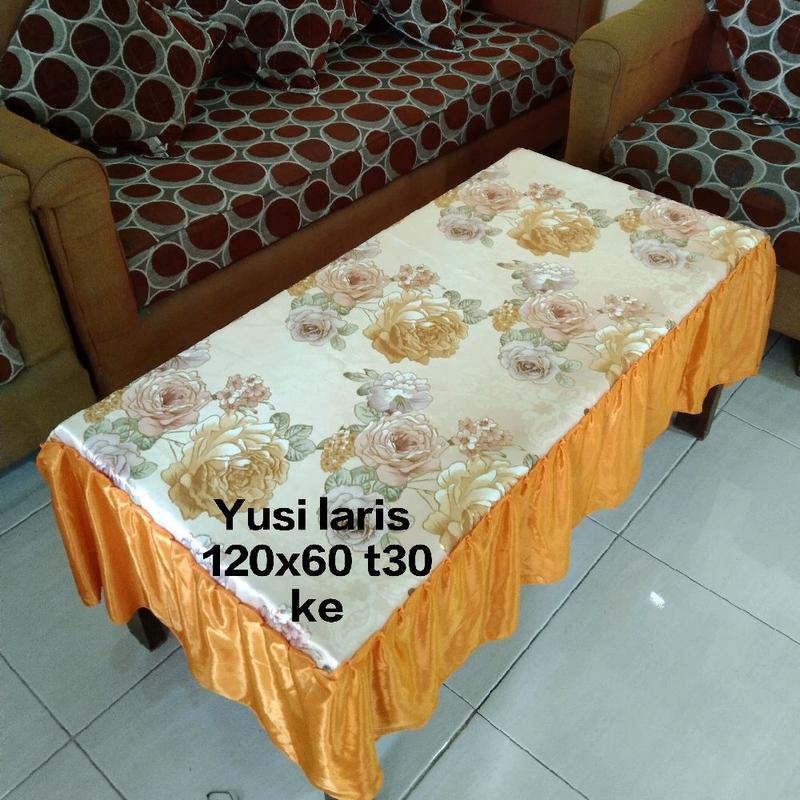 taplak meja ukuran 120x60 , taplak meja besar ,, taplak meja besar rumbai 4