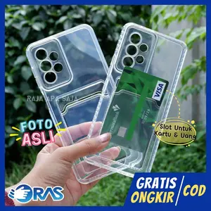 SOFT CASE FOR S4MSUNG A13 A23 A33 A53 A73 CARD SLOT KARTU CARD SILICON BEST SELLER
