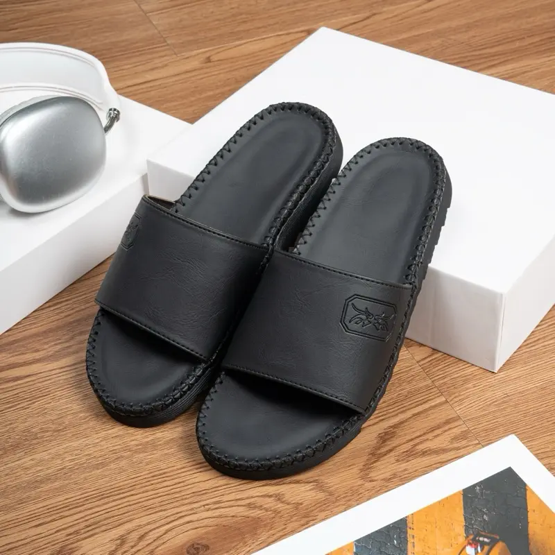Dép Doctor Quai Npu Cao Cấp In LoGo Bò RừNg Đế Cao Su Nhẹ Và Êm Đi Mưa Đi Nước Thoải Mái - Nam - Đế Bằng, DéP, Quai Ngang