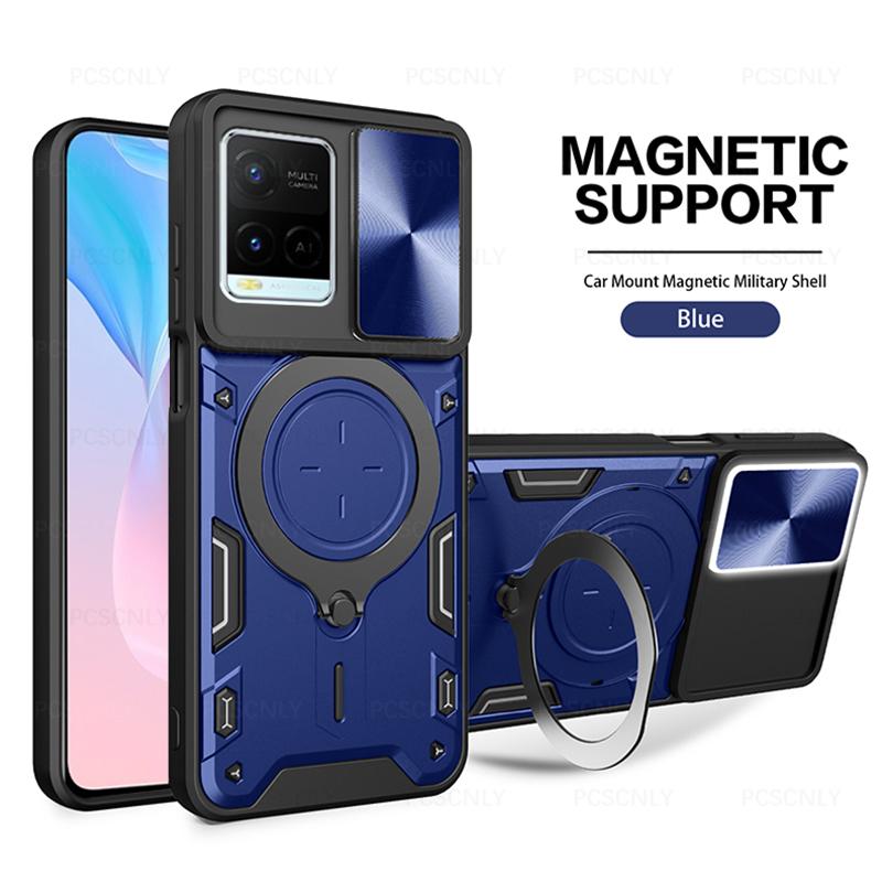 Product Introduction of Shockproof Armor Phone Case For VIVO Y21 Y21s Y21t Y21g Y21a Y21e Y33s Y32 Y33t T1x Holder Casing Camera Protection Sliding Hard Back Cover New Design V2111  V2110  V2135  V2152  V2109  V2158A  V2143 16