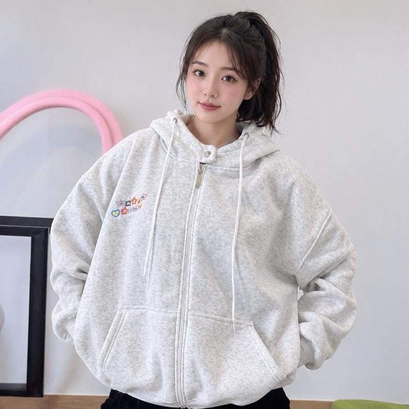 Áo Hoodie Nỉ Bông From Rộng Nữ Szie Cho Người Lớn Và Trẻ Em In