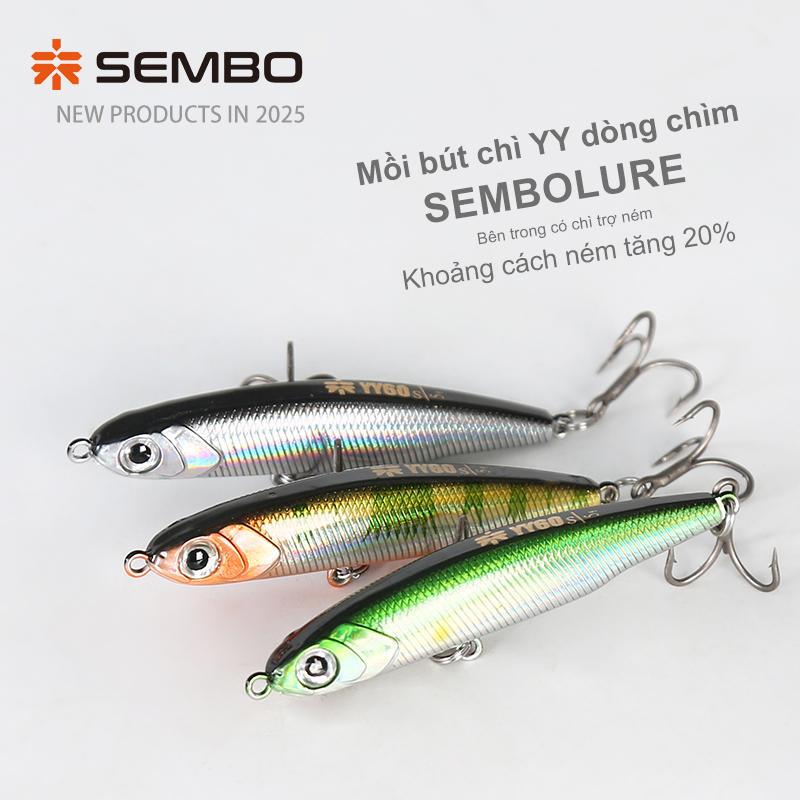 Mồi bút chì YY dòng chìm,  trọng lượng từ 5g mồi nhựa câu chẽm, hoàng đế, lóc, măng, câu cá ,fishing