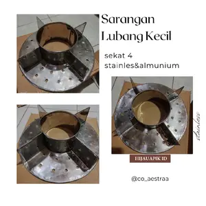 (Part 1 Stainlees) Sarangan Sekat 4 Lubang Bakso/Pengukus Makanan/Penyekat Makanan/Tempat Makanan Cilok Dan Somay