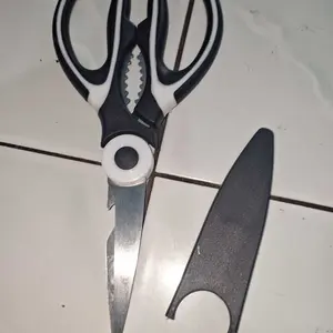 Gunting Dapur Serbaguna Stainless Steel Multifungsi untuk Memotong Daging Ayam Ikan Buka Botol & Sayur Kitchenware Hot Item