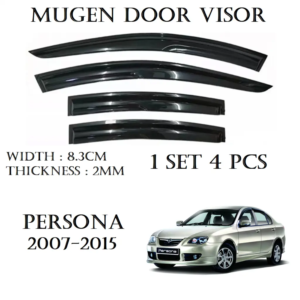Proton Persona Old 2007-2015/Gen 2 MUGEN / 5 Inch & 3 Inch Door Visor【1set 4 Door】