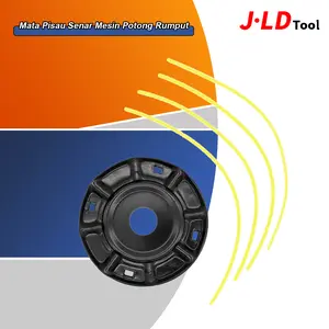 JLD Mata Pisau Senar Mesin Potong Rumput Piringan Hitam Pisau Senar Nylon Untuk Brush Cutter Blade Dudukan Tali
