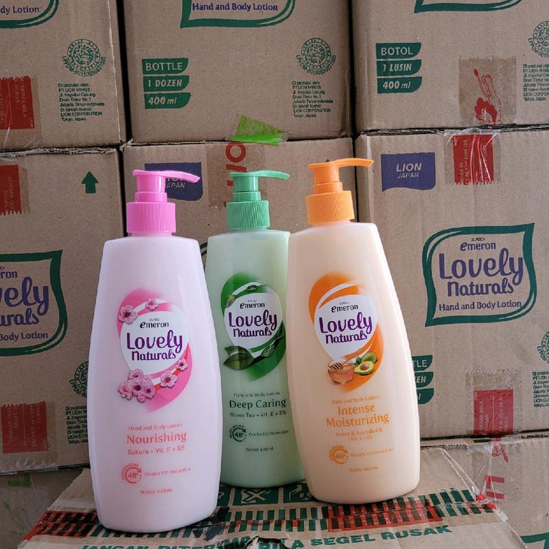 Lotion Tangan dan Tubuh Emeron Lovely Naturals 400 ml - Pencerah 0