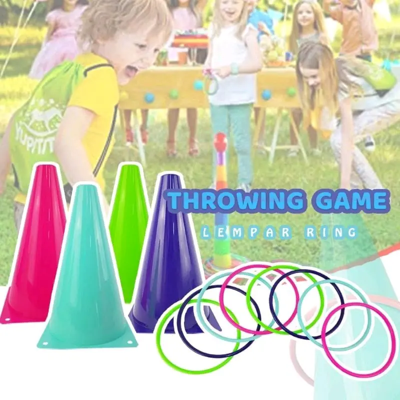 Mainan edukasin anak cone ring/kerucut ring/Corong rintangan YG 25 Toys Game Permainan 1