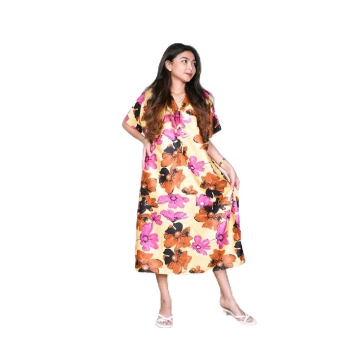 Daster jumbo ld 130 Rayon premium lembut dan adem motif terbaru 2