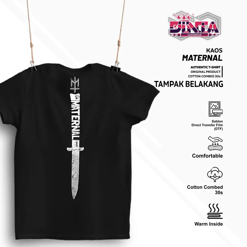 Baju Kaos Distro Pria Wanita Viral Maternal Disaster T shirt Vintage Katun Hitam Putih Oblong Keren Combed Dewasa Sablon Unisex Atasan 4